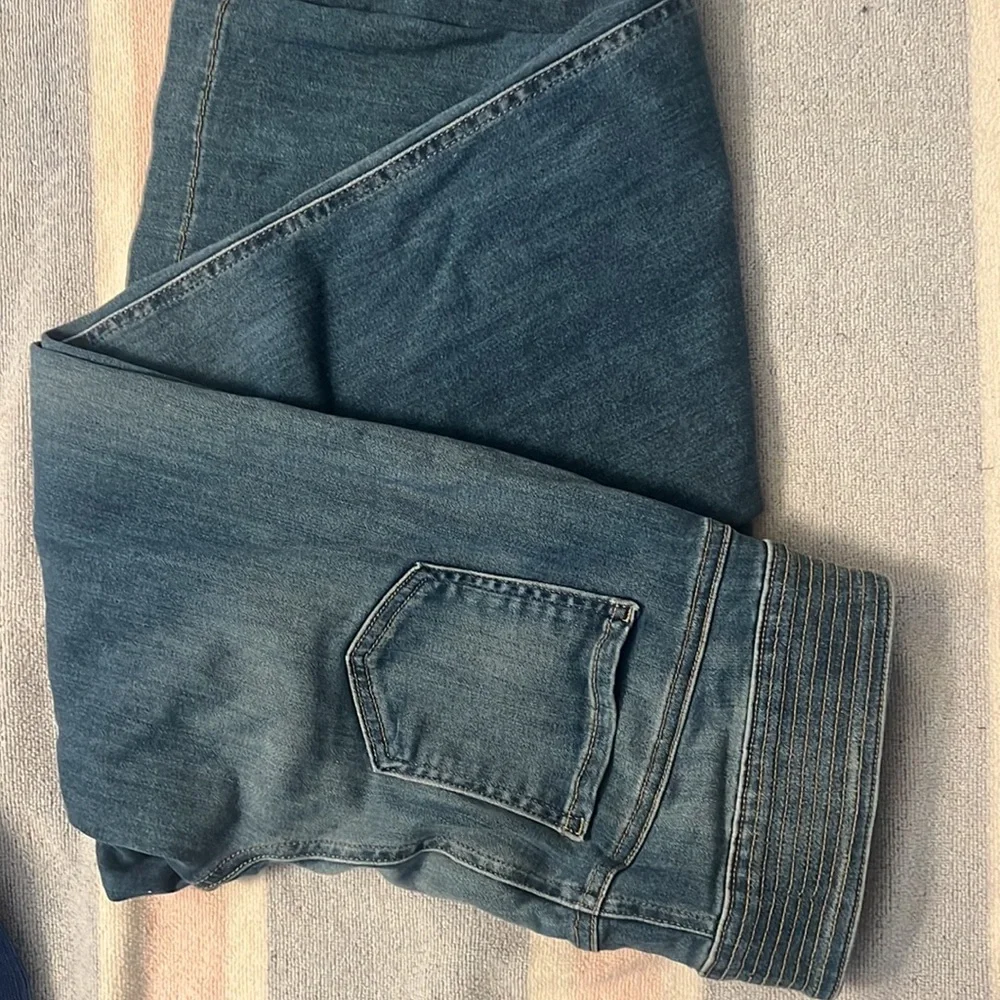 NYDJ not your daughter jeans denim blue size 2 wide leg - Picture 4 of 5